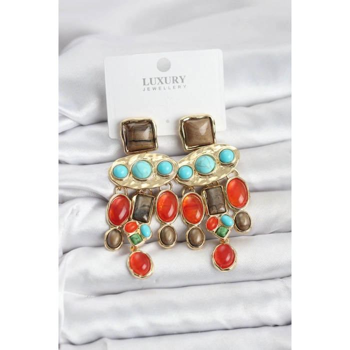 HarmonyAura Vintage Sallantılı Kadın Küpe