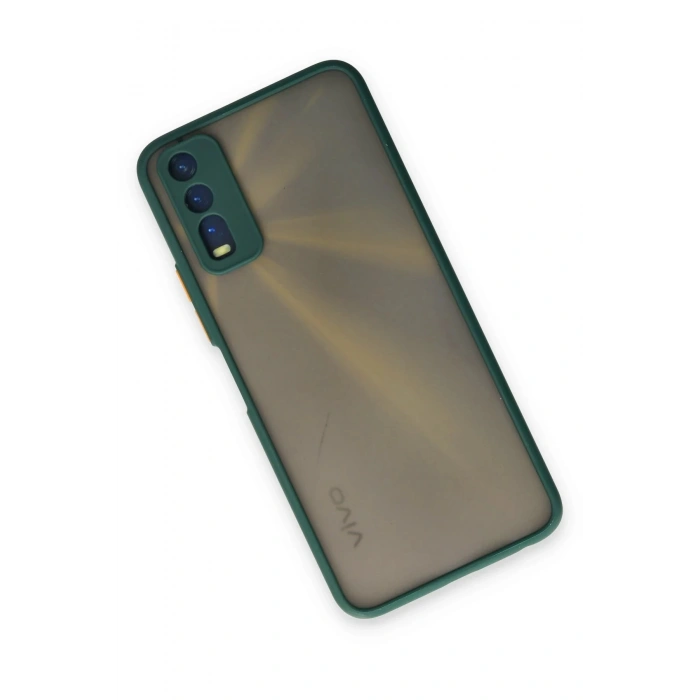HarmonyAura  Vivo Y11s Kılıf Montreal Silikon Kapak - Yeşil