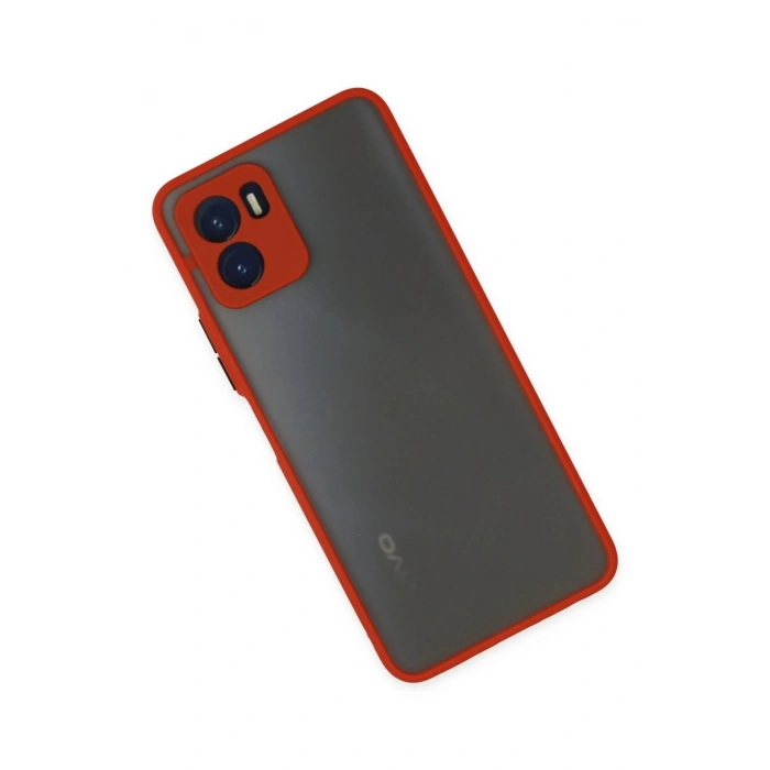 HarmonyAura  Vivo Y15s Kılıf Montreal Silikon Kapak - Kırmızı
