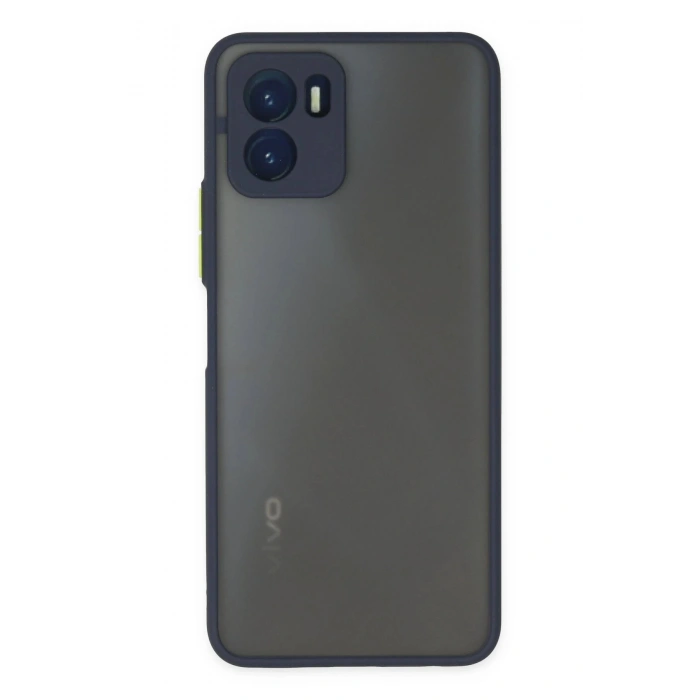 HarmonyAura  Vivo Y15s Kılıf Montreal Silikon Kapak - Lacivert