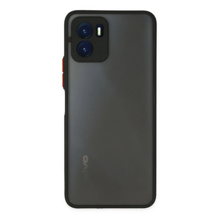 HarmonyAura  Vivo Y15s Kılıf Montreal Silikon Kapak - Siyah