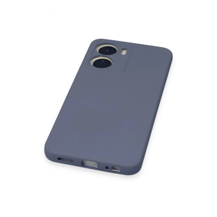 HarmonyAura  Vivo Y16 Kılıf Nano Içi Kadife Silikon - Gri