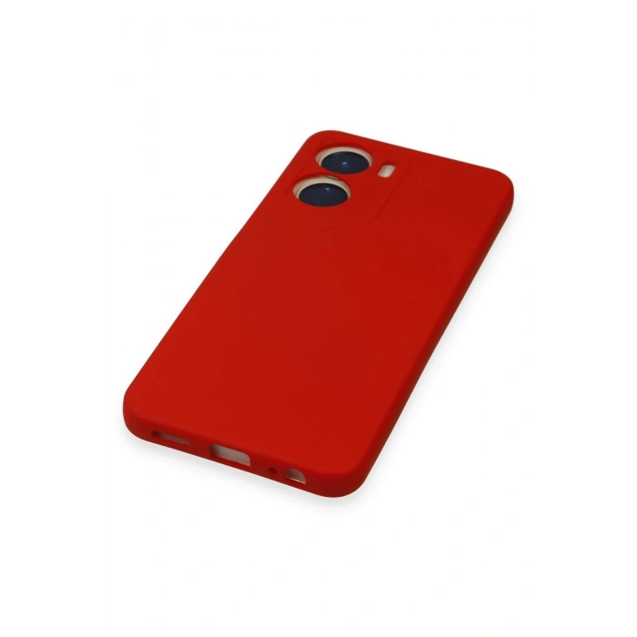 HarmonyAura  Vivo Y16 Kılıf Nano Içi Kadife Silikon - Kırmızı