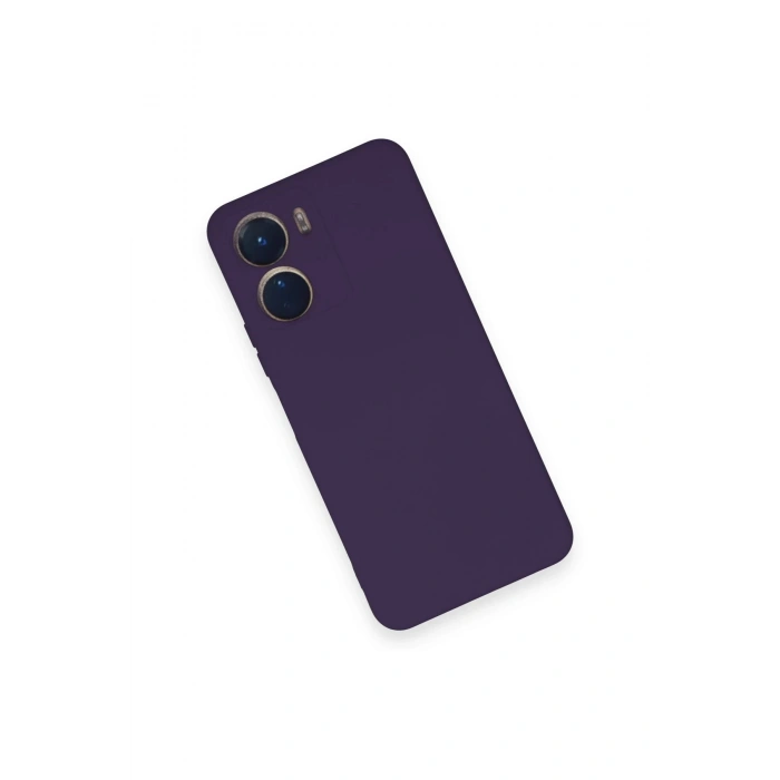 HarmonyAura  Vivo Y16 Kılıf Nano Içi Kadife Silikon - Mor
