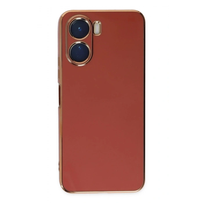 HarmonyAura  Vivo Y16 Kılıf Volet Silikon - Kırmızı