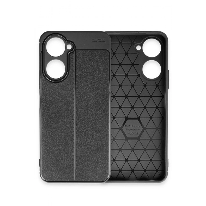 HarmonyAura  Vivo Y18 Kılıf Auto Focus Kapak - Siyah