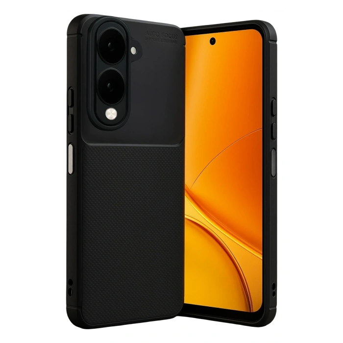 HarmonyAura Vivo Y29S Auto Focus Karbon Kapak - Siyah