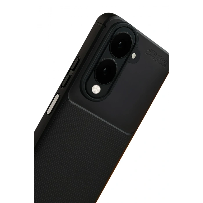 HarmonyAura Vivo Y29S Auto Focus Karbon Kapak - Siyah