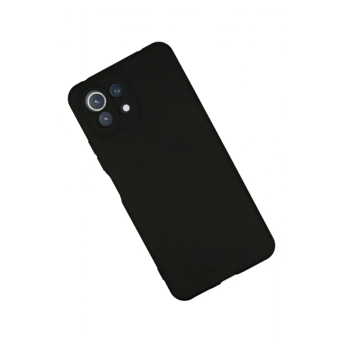 HarmonyAura  Xiaomi Mİ 11 Lite Kılıf Nano Içi Kadife Silikon - Siyah