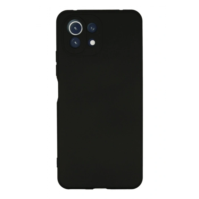 HarmonyAura  Xiaomi Mİ 11 Lite Kılıf Nano Içi Kadife Silikon - Siyah