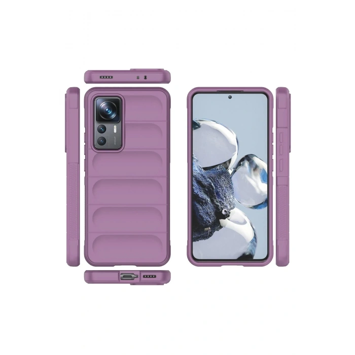 HarmonyAura  Xiaomi Mi 12t Pro Kılıf Optimum Silikon - Mor