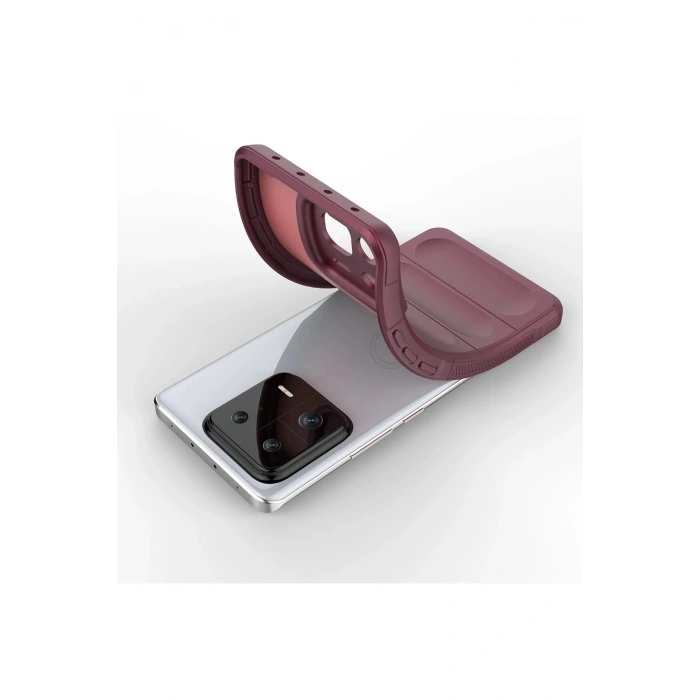 HarmonyAura  Xiaomi Mi 13 Kılıf Optimum Silikon - Bordo