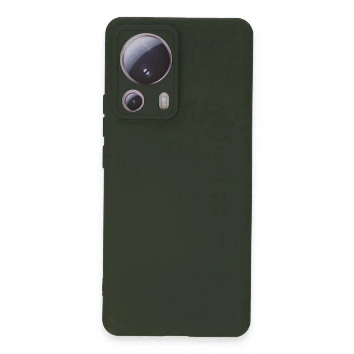 HarmonyAura  Xiaomi Mi 13 Lite Kılıf Nano Içi Kadife Silikon - Koyu Yeşil