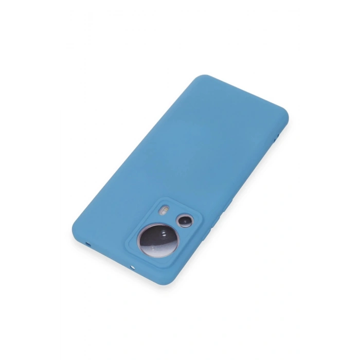 HarmonyAura  Xiaomi Mi 13 Lite Kılıf Nano Içi Kadife Silikon - Mavi
