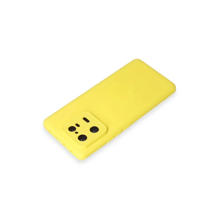 HarmonyAura  Xiaomi Mi 13 Pro Kılıf Nano Içi Kadife Silikon - Sarı