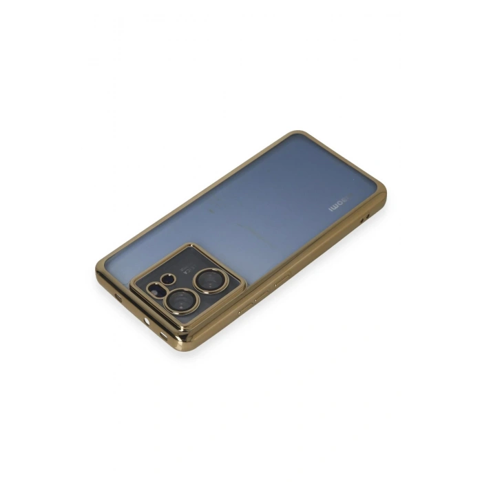 HarmonyAura  Xiaomi Mi 13t Kılıf Lensli Silikon - Gold