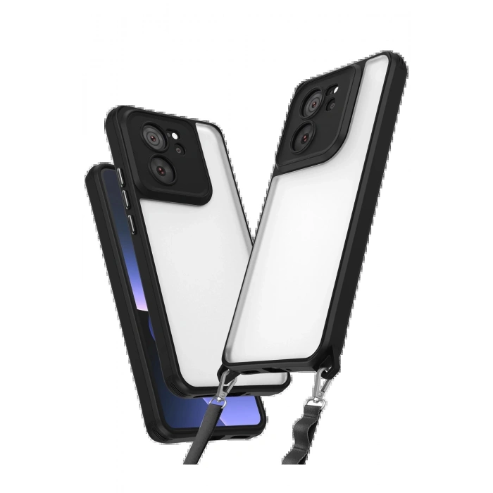 HarmonyAura  Xiaomi Mi 13t Pro Kılıf Penta Silikon Kılıf - Siyah