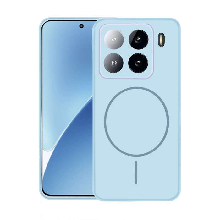 HarmonyAura Xiaomi Mi 15 Kılıf Jully Magsafe Kapak - Mavi