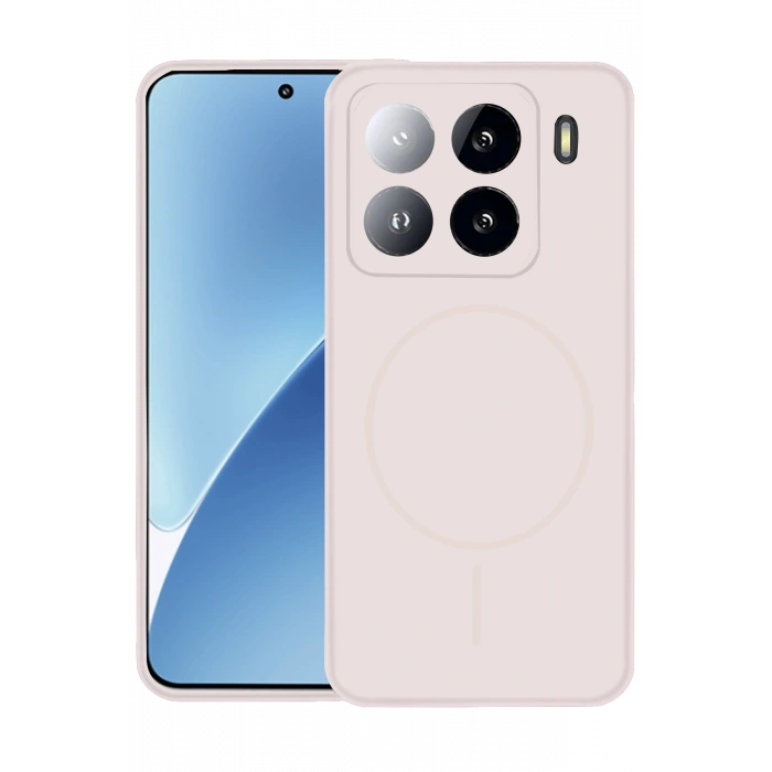 HarmonyAura Xiaomi Mi 15 Kılıf Jully Magsafe Kapak - Pudra