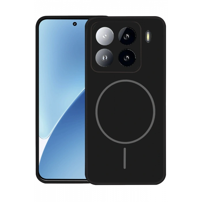 HarmonyAura Xiaomi Mi 15 Pro Kılıf Jully Magsafe Kapak - Siyah