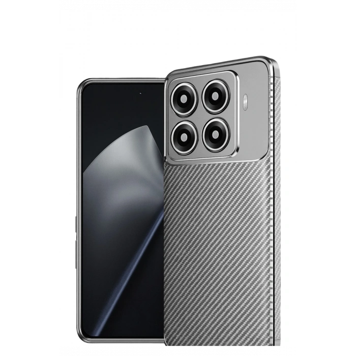 HarmonyAura Xiaomi Mi 15T Pro Auto Focus Karbon Kapak - Gri