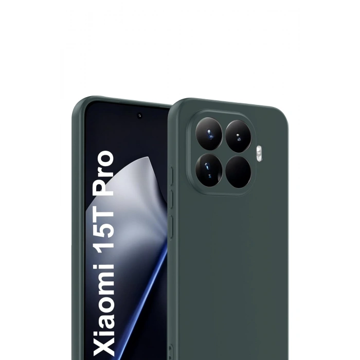 HarmonyAura Xiaomi Mi 15T Pro First Silikon - Koyu Yeşil
