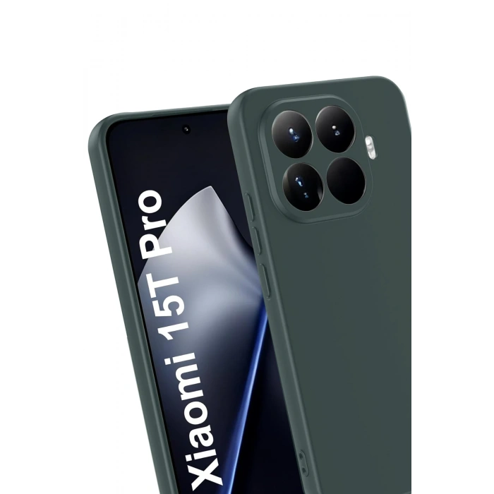 HarmonyAura Xiaomi Mi 15T Pro First Silikon - Koyu Yeşil