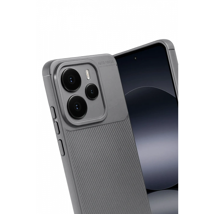 HarmonyAura Xiaomi Note 14 5G Auto Focus Karbon Kapak - Gri