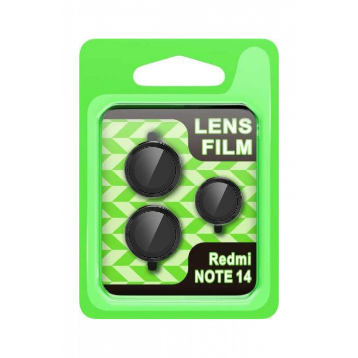 HarmonyAura Xiaomi Note 14 5G Raze Metal Kamera Lens - Siyah