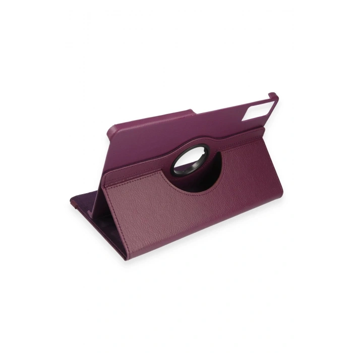 HarmonyAura  Xiaomi Pad 6 Kılıf 360 Tablet Deri Kılıf - Mürdüm