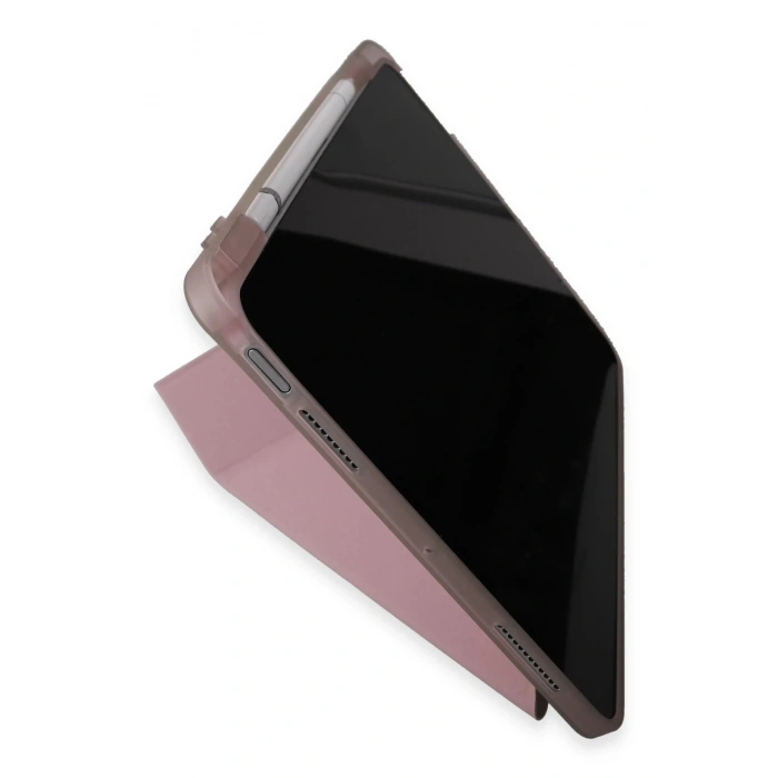 HarmonyAura  Xiaomi Pad 6 Kılıf Kalemlikli Mars Tablet Kılıfı - Rose Gold
