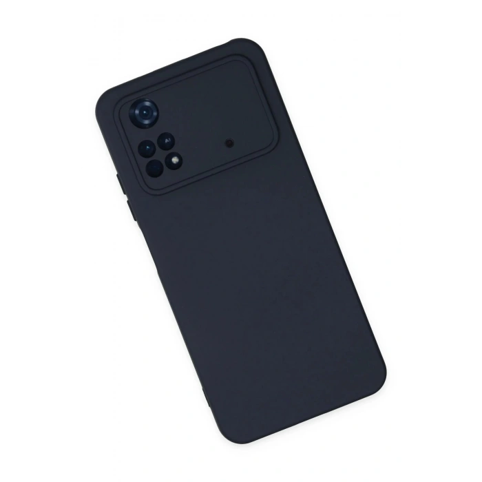 HarmonyAura  Xiaomi Poco M4 Pro 4g Kılıf Nano Içi Kadife Silikon - Lacivert