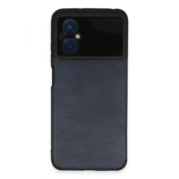 HarmonyAura  Xiaomi Poco M5 Kılıf Loop Deri Silikon - Lacivert