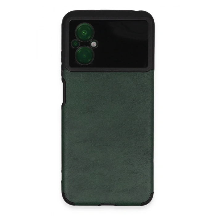 HarmonyAura  Xiaomi Poco M5 Kılıf Loop Deri Silikon - Yeşil