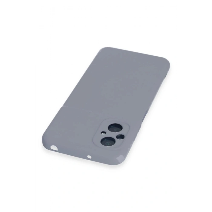 HarmonyAura  Xiaomi Poco M5 Kılıf Nano Içi Kadife Silikon - Gri