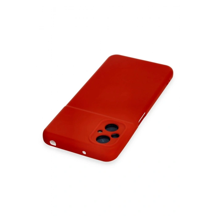 HarmonyAura  Xiaomi Poco M5 Kılıf Nano Içi Kadife Silikon - Kırmızı