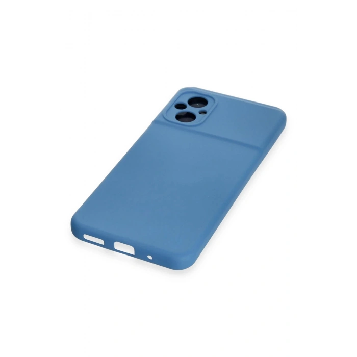 HarmonyAura  Xiaomi Poco M5 Kılıf Nano Içi Kadife Silikon - Mavi