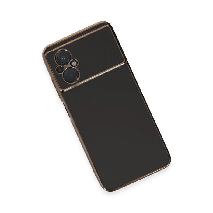 HarmonyAura  Xiaomi Poco M5 Kılıf Volet Silikon - Siyah