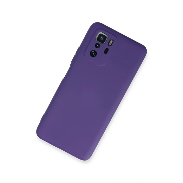 HarmonyAura  Xiaomi Poco X3 Gt Kılıf Nano Içi Kadife Silikon - Mor