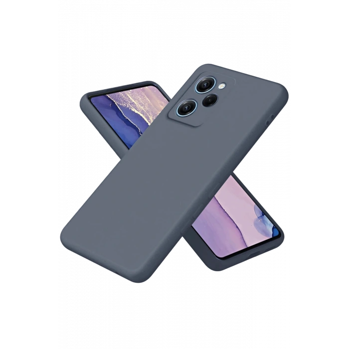 HarmonyAura Xiaomi Poco X5 Pro 5G Nano içi Kadife Silikon - Gri