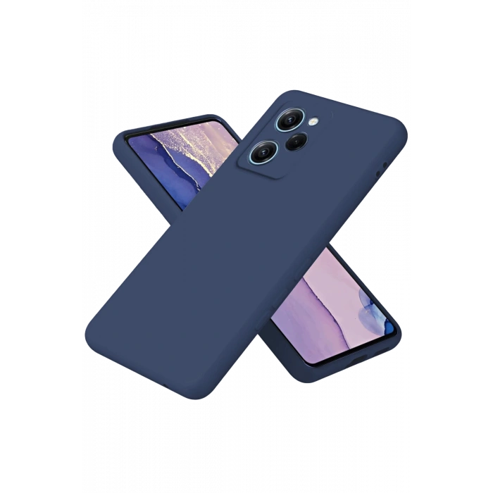 HarmonyAura Xiaomi Poco X5 Pro 5G Nano içi Kadife Silikon - Lacivert