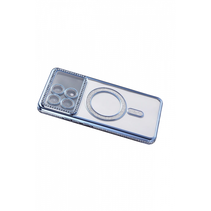 HarmonyAura Xiaomi Poco X6 Pro Joke Simli Magneticsafe Kılıf - Mavi