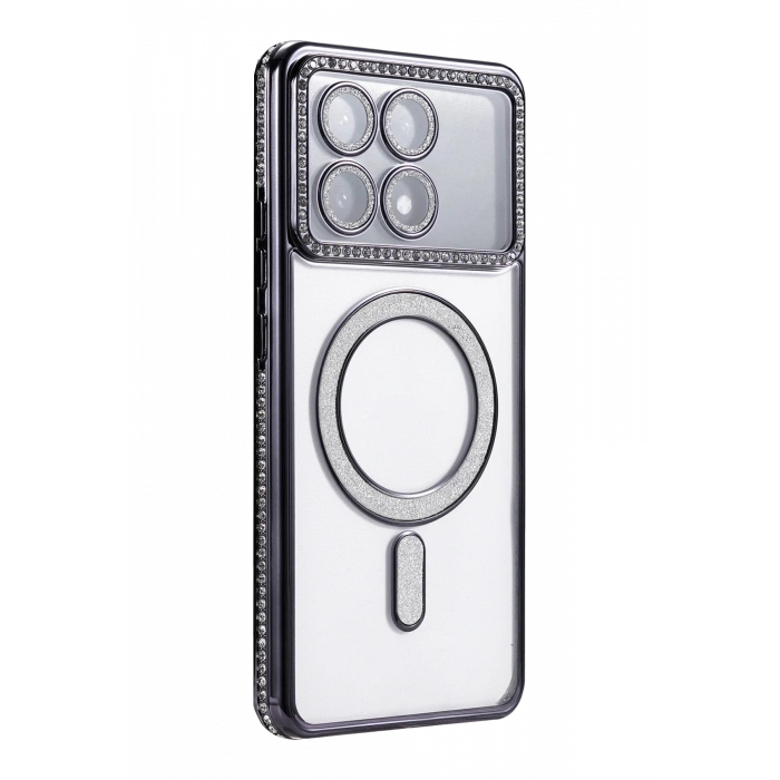 HarmonyAura Xiaomi Poco X6 Pro Joke Simli Magneticsafe Kılıf - Siyah