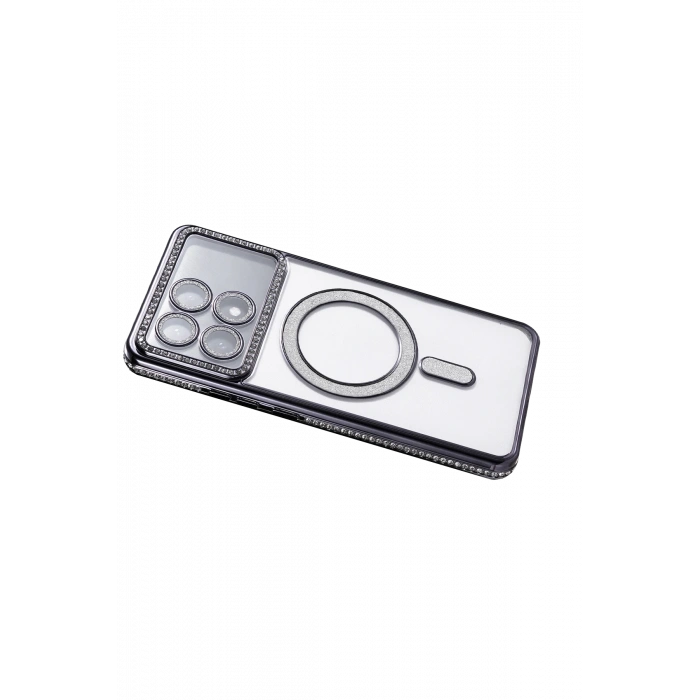 HarmonyAura Xiaomi Poco X6 Pro Joke Simli Magneticsafe Kılıf - Siyah