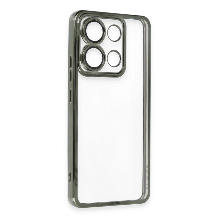 HarmonyAura  Xiaomi Poco X6 Pro Kılıf Lensli Silikon - Yeşil