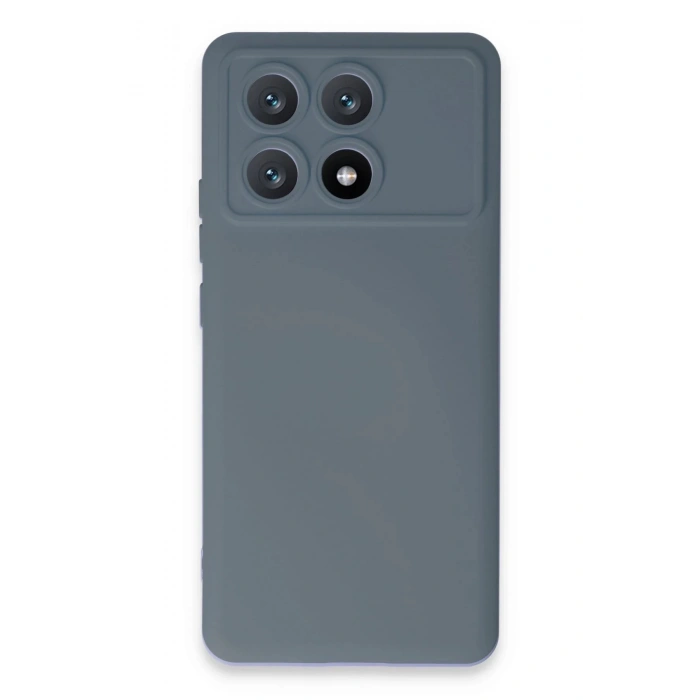 HarmonyAura  Xiaomi Poco X6 Pro Kılıf Nano Içi Kadife Silikon - Gri