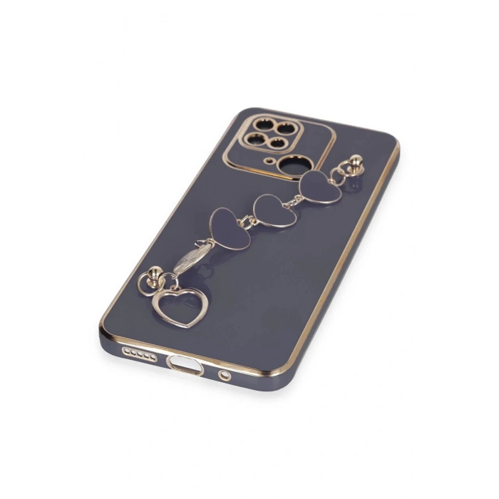 HarmonyAura  Xiaomi Redmi 10c Kılıf Esila Silikon - Gri