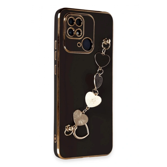 HarmonyAura  Xiaomi Redmi 10c Kılıf Esila Silikon - Siyah