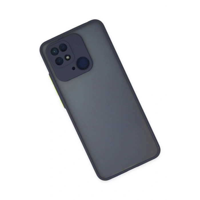 HarmonyAura  Xiaomi Redmi 10c Kılıf Montreal Silikon Kapak - Lacivert