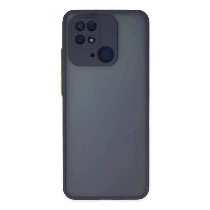 HarmonyAura  Xiaomi Redmi 10c Kılıf Montreal Silikon Kapak - Lacivert